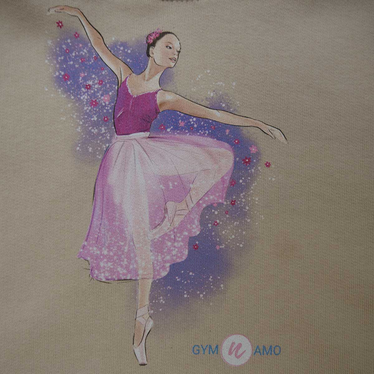 Sweat à capuche imprimé gymnaste - DÉSTOCKAGE