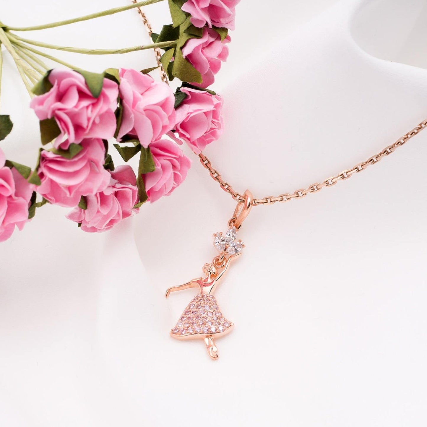 Silver Necklace "Prima Ballerina"