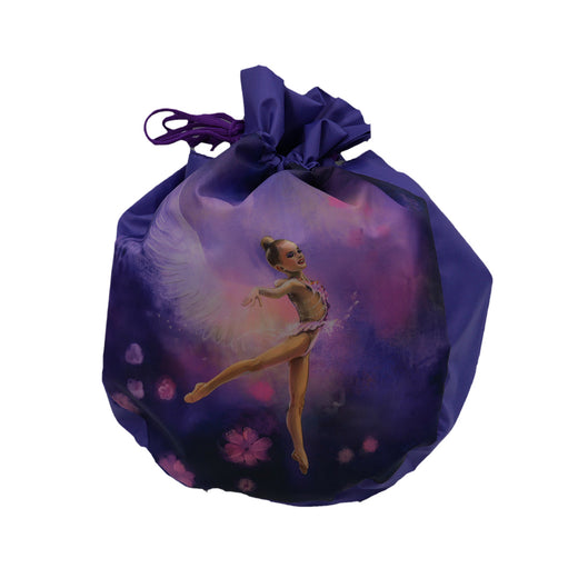 Cover for RG ball with image of gymnast - Purple