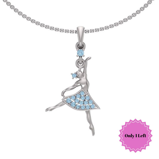 Silver necklace "Classic Ballerina"