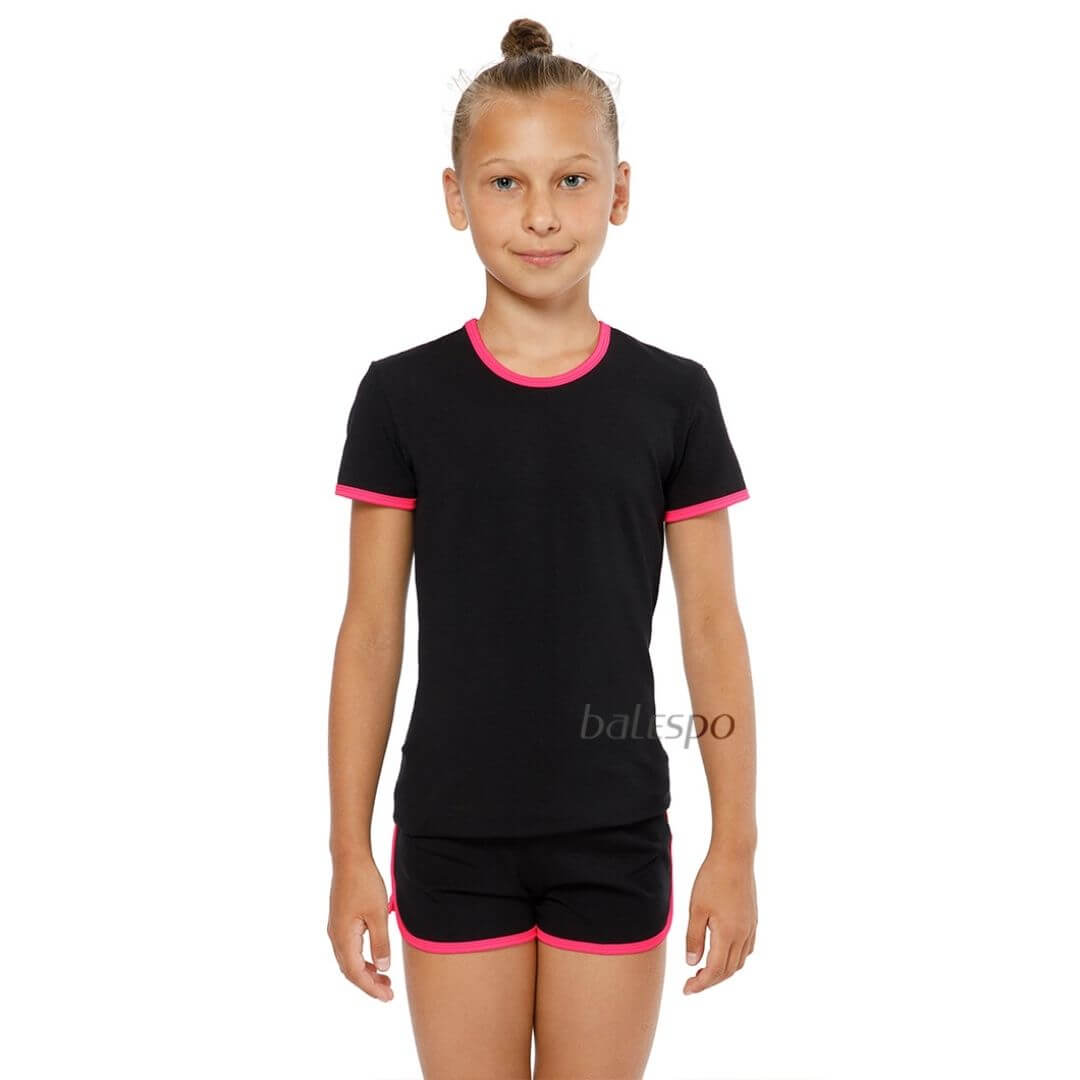 T-shirt de gymnastique avec bordure 