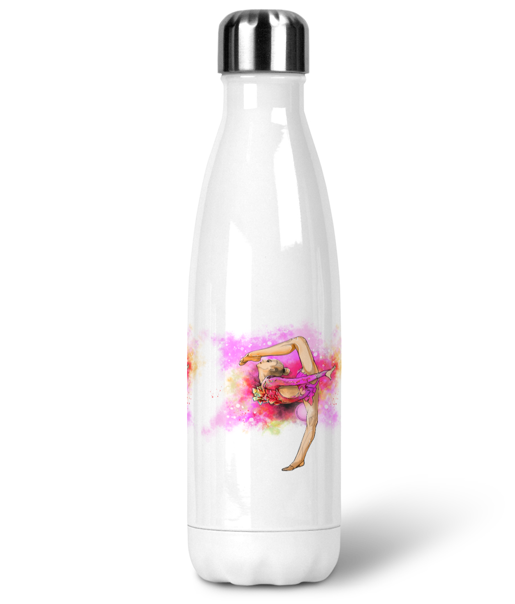 Premium Stainless Steel Water Bottle Gymnast Print