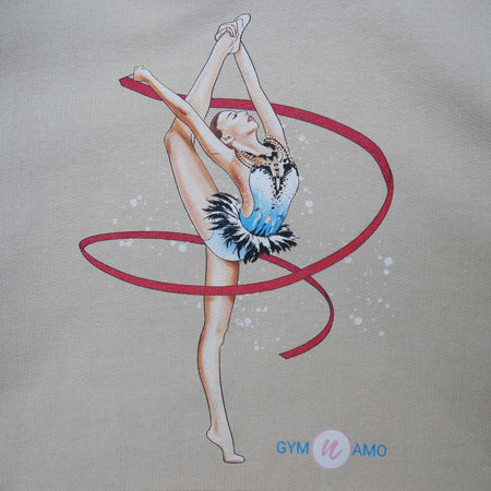 Sweat à capuche imprimé gymnaste - DÉSTOCKAGE 