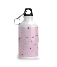 Load image into Gallery viewer, Aluminium Sports Water Bottle Pink-petals-on-pink
