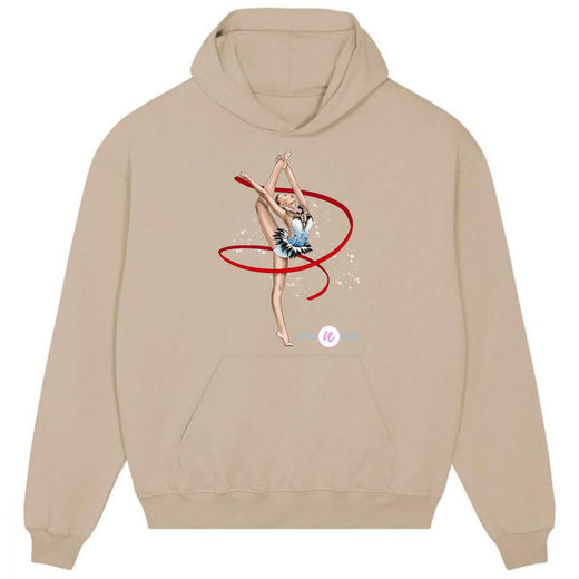 Sweat à capuche imprimé gymnaste - DÉSTOCKAGE 