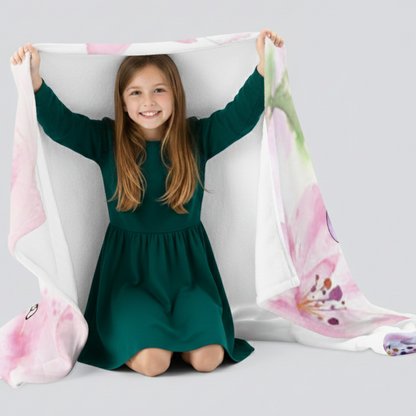 Throw Blanket Gymnast with Ball