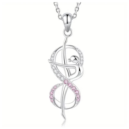 Necklace "Gymnast with a Ribbon"