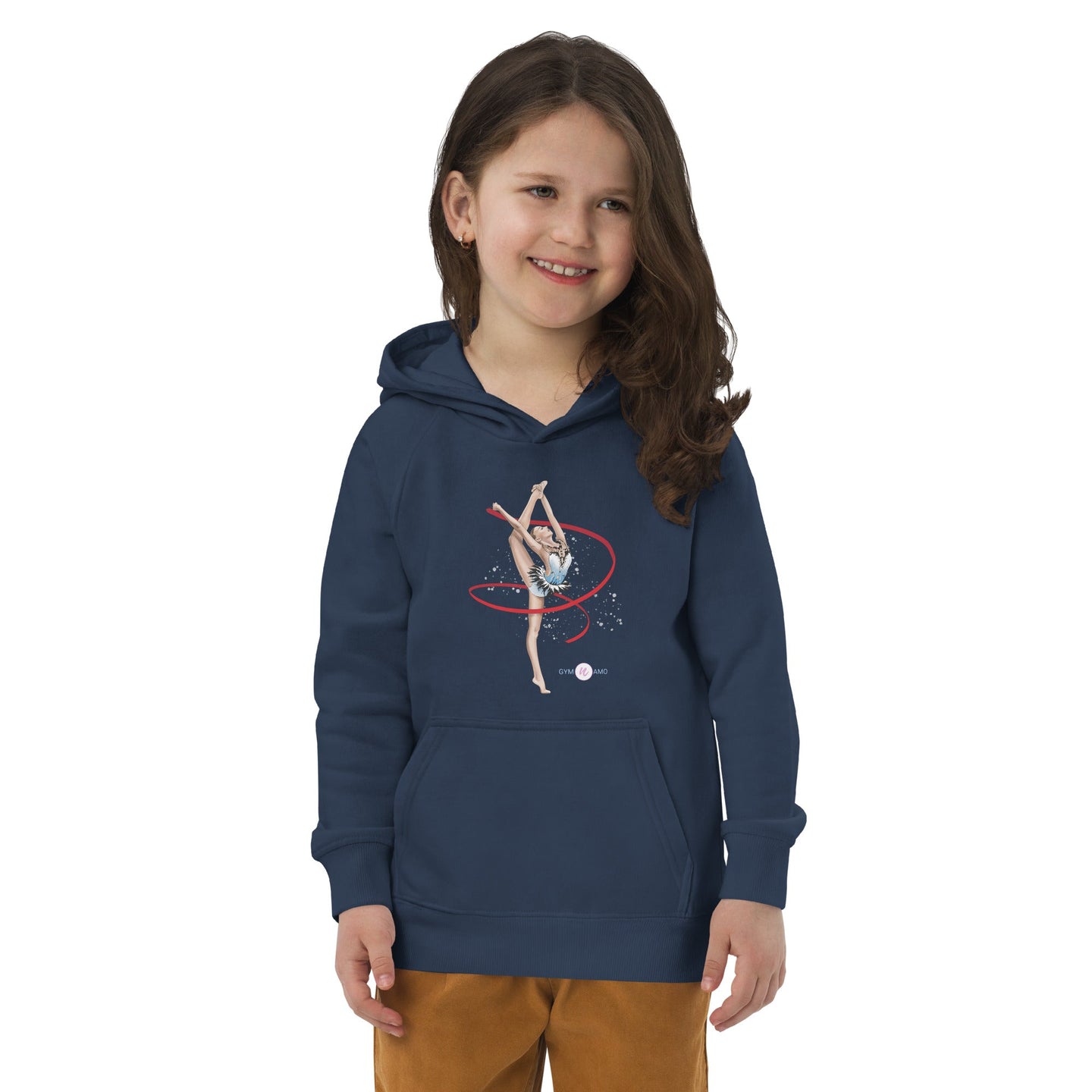 Sweat à capuche imprimé gymnaste - DÉSTOCKAGE 