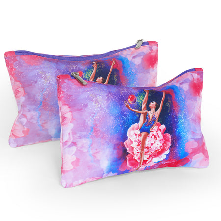 Toiletry Bag with Gymnast Print