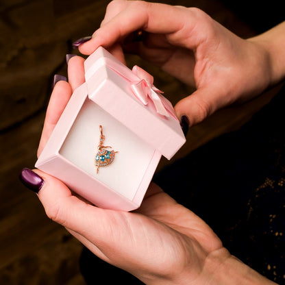 Silver Necklace with Gemstones "Ballerina"
