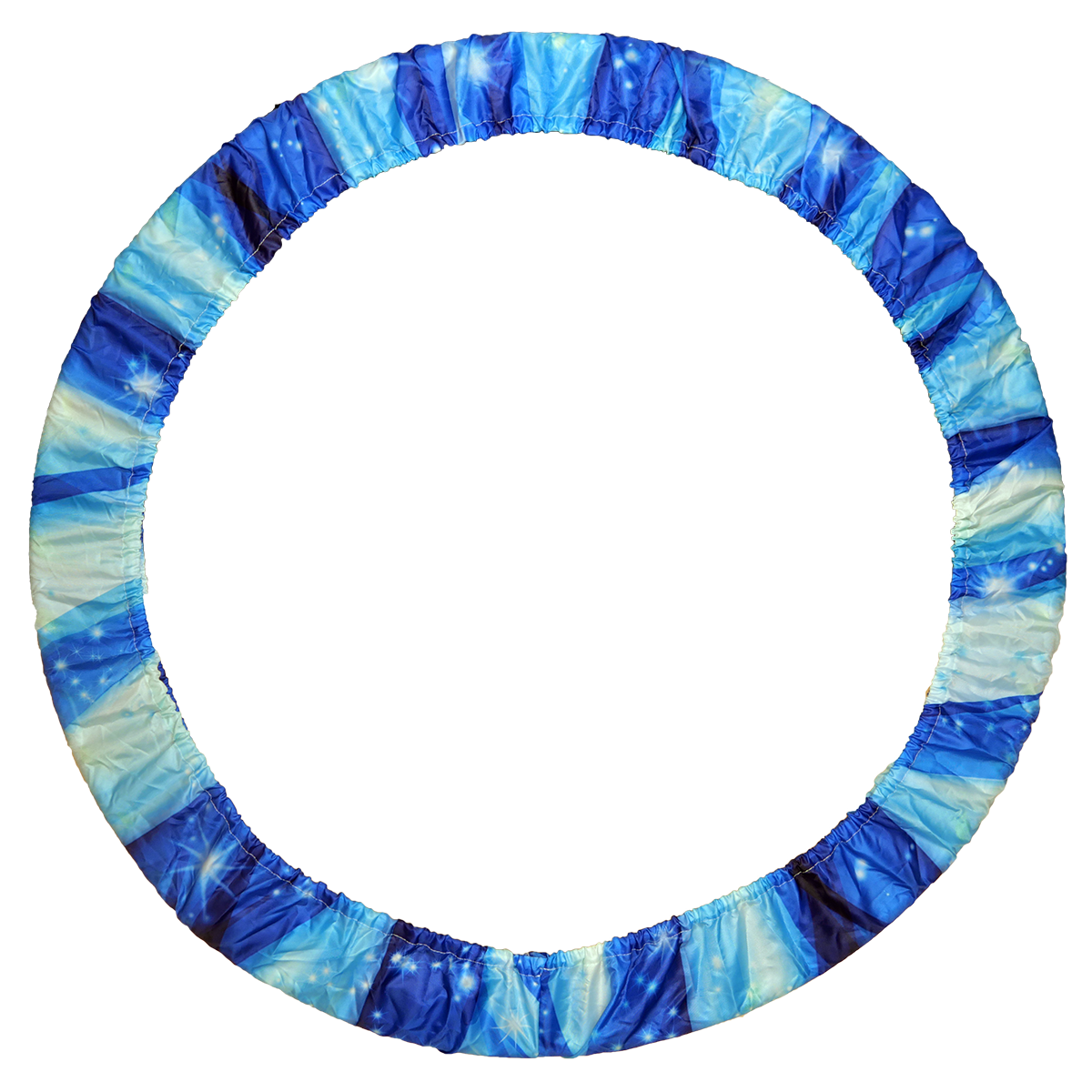 Blue rhythmic gymnastics hoop cover
