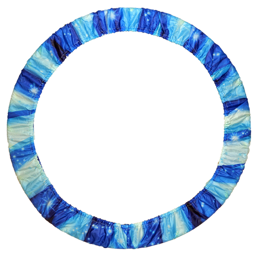 Blue rhythmic gymnastics hoop cover