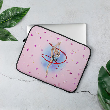 Housse pour ordinateur portable avec gymnaste